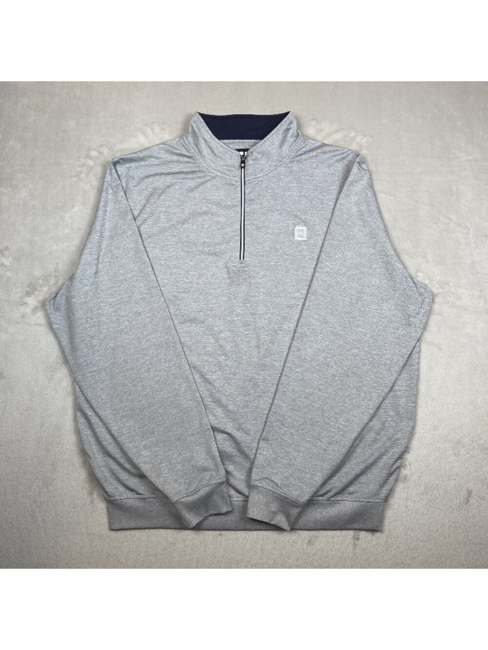 FootJoy Mens Grey 1/2 Zip Pullover XL Nylon Blend Golf Sweater